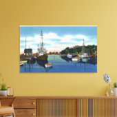 Uitzicht van de haven, Martha's wijngaard Canvas Afdruk (Insitu (Woonkamer))