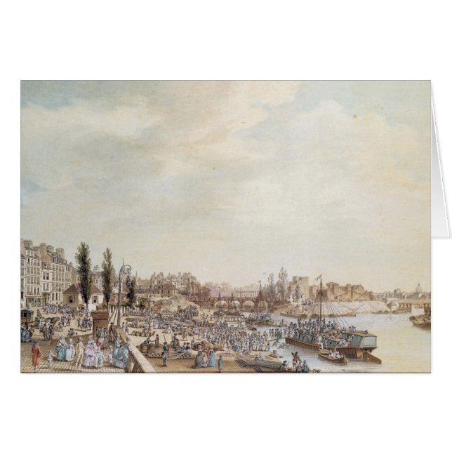 Uitzicht van de haven Saint-Paul, Parijs, 1782 (Voorkant Horizontaal)