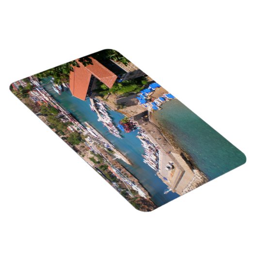 Uitzicht van de haven, strand Mermerly in Antalya  Magneet (Rechterzijde)