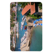 Uitzicht van de haven, strand Mermerly in Antalya  Magneet (Verticaal)