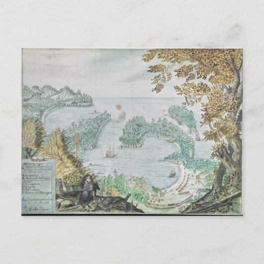 Uitzicht van de haven van Acapulco Briefkaart (Voorkant)