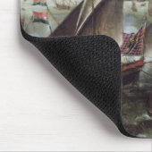 Uitzicht van de haven van Antwerpen Muismat (Hoek)