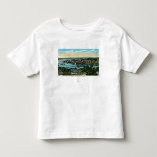 Uitzicht van de haven van Boothbay Kinder Shirts