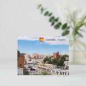 Uitzicht van de haven van Ciutadella en de stad Me Briefkaart (Staand voorkant)