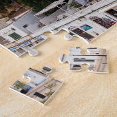 Uitzicht van de haven van Ciutadella en de stad Me Legpuzzel (Zijkant)