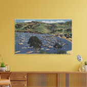 Uitzicht van de haven van Isthmus Canvas Afdruk (Insitu (Woonkamer))