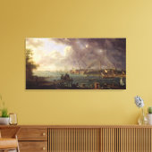 Uitzicht van de haven van Lorient Canvas Afdruk (Insitu (Woonkamer))