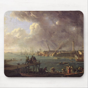 Uitzicht van de haven van Lorient Muismat