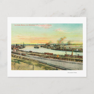 Uitzicht van de haven van San Pedro Briefkaart