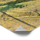 Uitzicht van de haven van San Pedro Poster (Hoek)