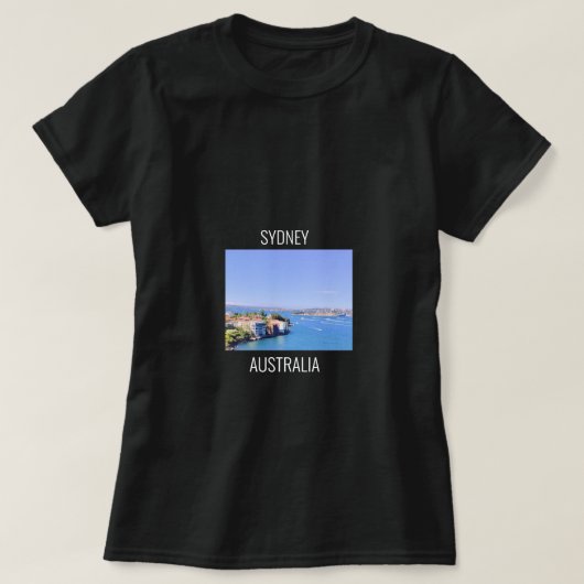 Uitzicht van de haven van Sydney T-shirt (Design voorkant)