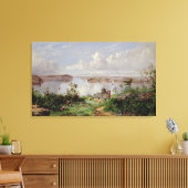 Uitzicht van de Haven van Uien, Sydney Canvas Afdruk (Insitu (Woonkamer))