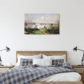 Uitzicht van de Haven van Uien, Sydney Canvas Afdruk (Insitu (Slaapkamer))