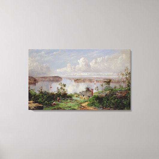 Uitzicht van de Haven van Uien, Sydney Canvas Afdruk (Voorkant)