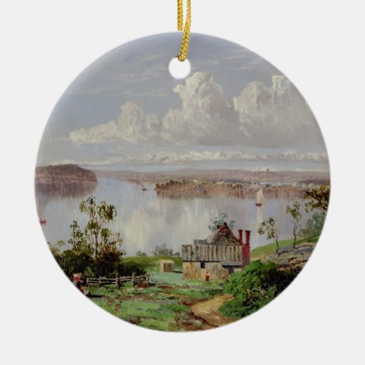 Uitzicht van de Haven van Uien, Sydney Keramisch Ornament (Voorkant)