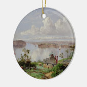 Uitzicht van de Haven van Uien, Sydney Keramisch Ornament (Links)