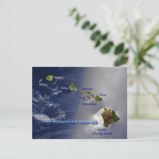 Uitzicht van de Hawaï Briefkaart (Staand voorkant)