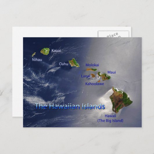 Uitzicht van de Hawaï Briefkaart (Voorkant / Achterkant)