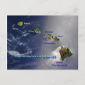 Uitzicht van de Hawaï Briefkaart (Voorkant)