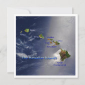 Uitzicht van de Hawaï Kaart (Voorkant)