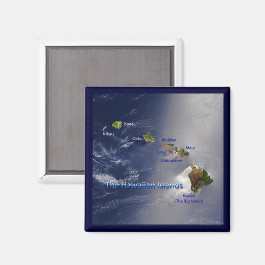 Uitzicht van de Hawaï Magneet (Voorkant / Achterkant)