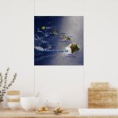 Uitzicht van de Hawaï Poster (Keuken)