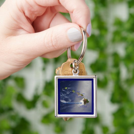 Uitzicht van de Hawaï Sleutelhanger (Hand)