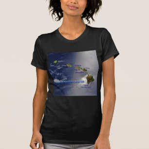 Uitzicht van de Hawaï T-shirt