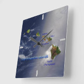 Uitzicht van de Hawaï Vierkante Klok (Hoek)