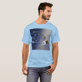 Uitzicht van de Hawaïaanse eilanden Unisex T-shirt (Voorkant volledig)