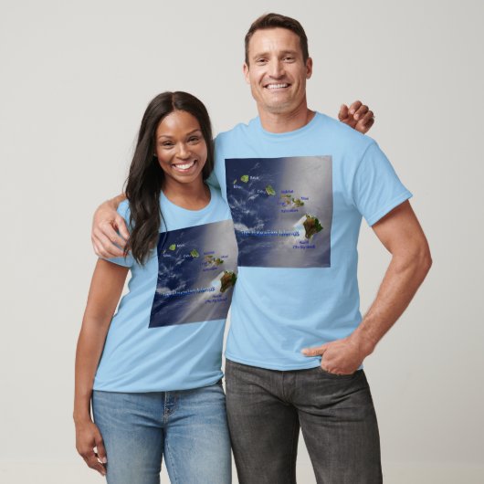 Uitzicht van de Hawaïaanse eilanden Unisex T-shirt (Unisex)
