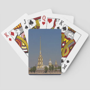Uitzicht van de heiligdommen Peter en Paul Cathedr Pokerkaarten