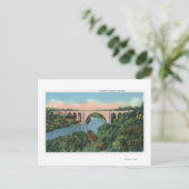 Uitzicht van de Herdenkingsbrug voor veteranen Briefkaart (Staand voorkant)