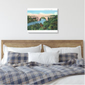 Uitzicht van de Herdenkingsbrug voor veteranen Canvas Afdruk (Insitu (Slaapkamer))