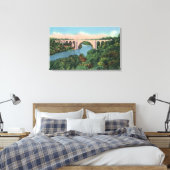 Uitzicht van de Herdenkingsbrug voor veteranen Canvas Afdruk (Insitu (Slaapkamer))