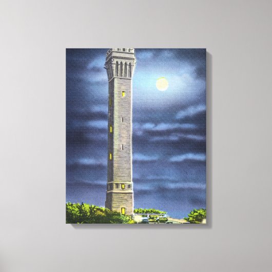 Uitzicht van de herdenkingsdag van Pilgrim bij nac Canvas Afdruk (Voorkant)