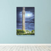 Uitzicht van de herdenkingsdag van Pilgrim bij nac Canvas Afdruk (Insitu (Houten vloer))