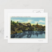 Uitzicht van de Herfst en het oude Man Briefkaart (Voorkant / Achterkant)