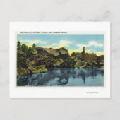 Uitzicht van de Herfst en het oude Man Briefkaart (Voorkant)