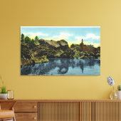 Uitzicht van de Herfst en het oude Man Canvas Afdruk (Insitu (Woonkamer))