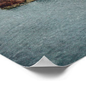 Uitzicht van de Herfsten en brug Poster (Hoek)