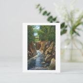 Uitzicht van de Herfsten en de brug van Abruikbaar Briefkaart (Staand voorkant)