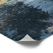 Uitzicht van de Herfsten en de brug van Abruikbaar Poster (Hoek)