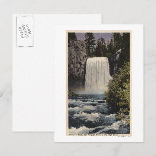 Uitzicht van de Herfsten van de San Joaquin Briefkaart (Voorkant / Achterkant)