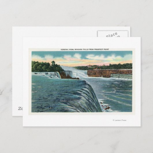 Uitzicht van de Herfsten van Niagara uit Prospect  Briefkaart (Voorkant / Achterkant)
