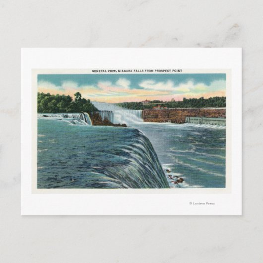 Uitzicht van de Herfsten van Niagara uit Prospect Briefkaart (Voorkant)