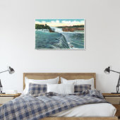 Uitzicht van de Herfsten van Niagara uit Prospect Canvas Afdruk (Insitu (Slaapkamer))
