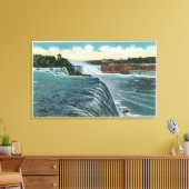 Uitzicht van de Herfsten van Niagara uit Prospect Canvas Afdruk (Insitu (Woonkamer))