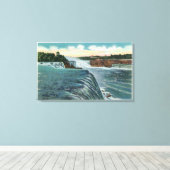 Uitzicht van de Herfsten van Niagara uit Prospect Canvas Afdruk (Insitu (Houten vloer))
