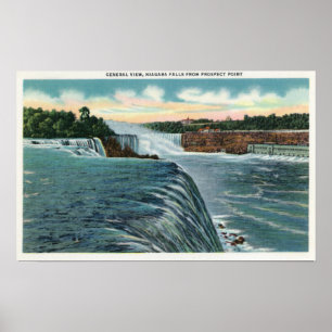 Uitzicht van de Herfsten van Niagara uit Prospect  Poster